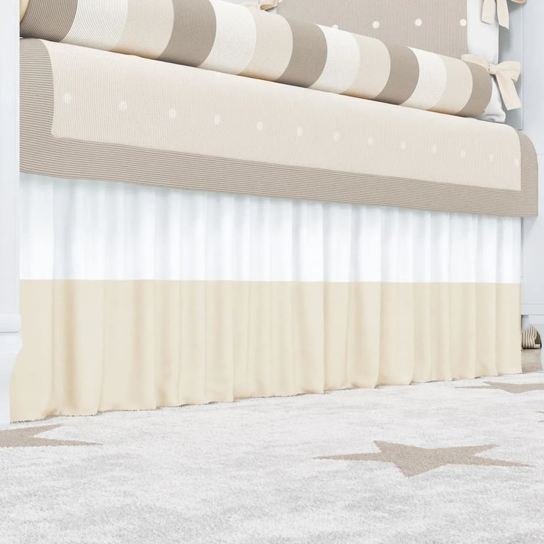 Kit Berço Tricot Poá Bege — vista alternativa