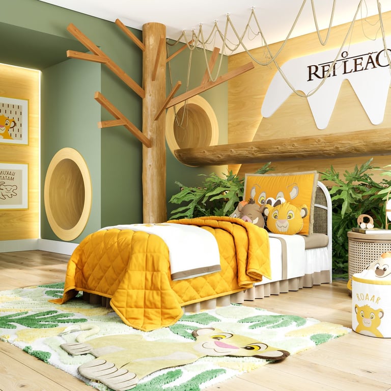 Fronha de Travesseiro Infantil Simba O Rei Leão Bordado — vista alternativa