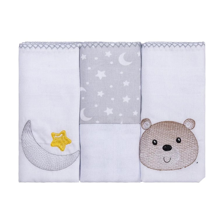 Kit Fralda de Pano Incomfral Bublim Encanto Espaço 03 Peças