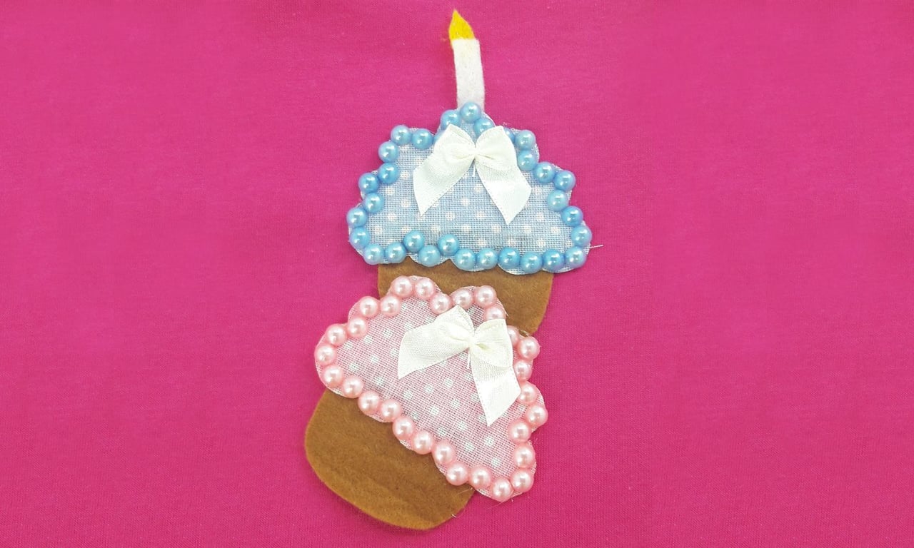 Body Manga Curta Cupcake Pink — vista alternativa