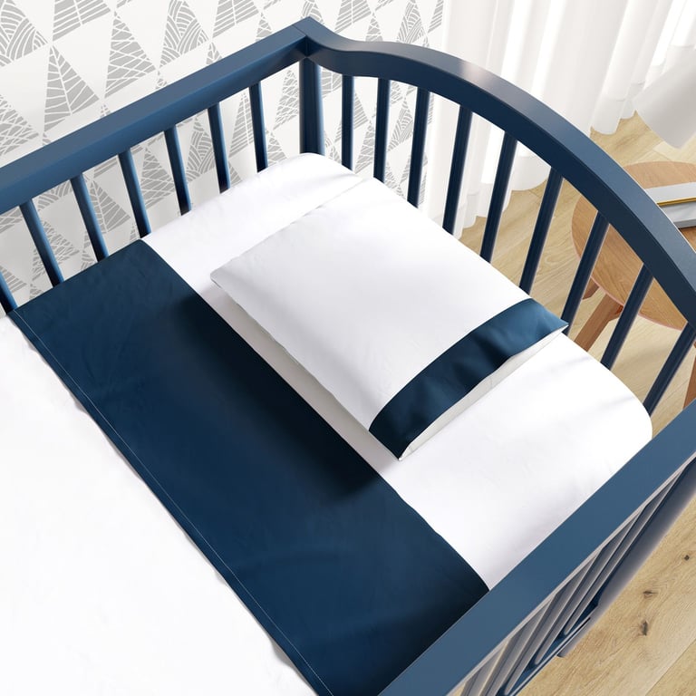 Jogo de Lençol Berço Azul Marinho 3 peças — vista alternativa
