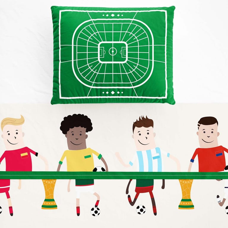 Jogo de Lençol Berço Seleções do Mundo — vista alternativa