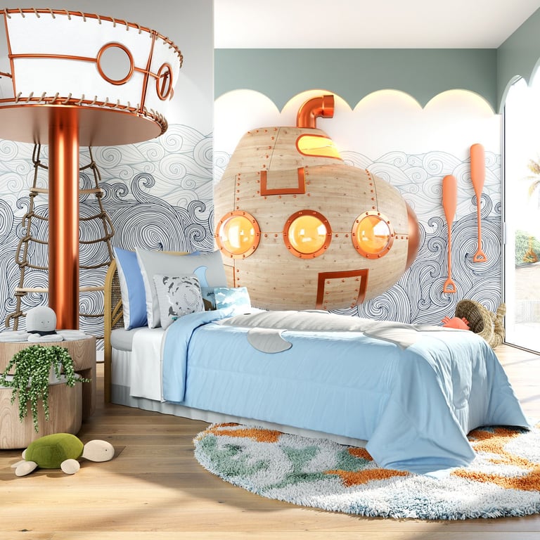 Fronha de Travesseiro Infantil Azul Bebê