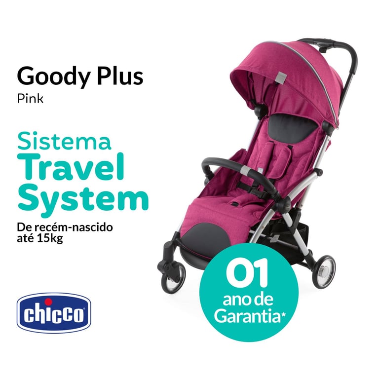 Carrinho de Bebê Goody Plus Pink — vista alternativa