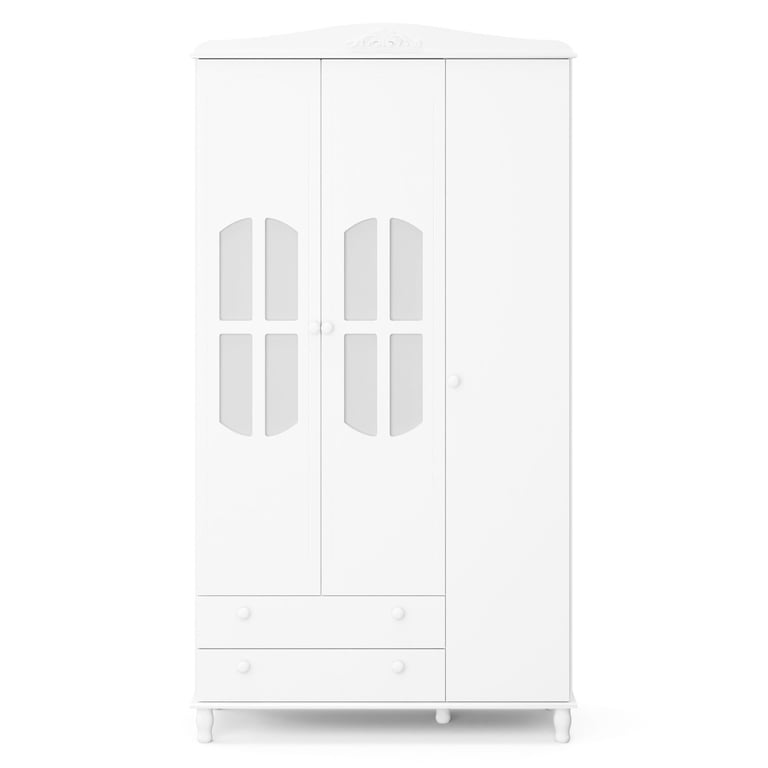 Guarda Roupa Infantil Branco 3 Portas Colonial — vista alternativa