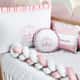 Kit Berço Trança Menina Princesa Rosa - imagem 3