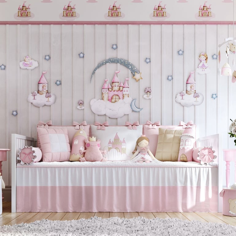 Kit Cama Babá Amiguinhas Realeza