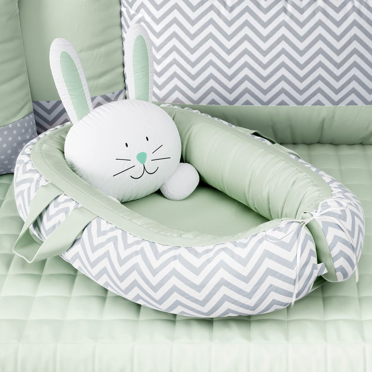 Ninho para Bebê Redutor de Berço Amiguinha Coelhinha Rosa 75cm