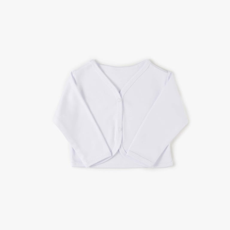 Casaquinho Comfort em Algodão Egípcio Branco 9m — imagem 1 de 4