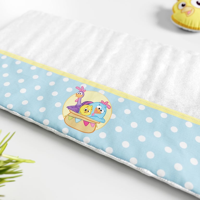 Jogo de Fraldas de Boca Galinha Pintadinha Poá e Listra 3 Peças — vista alternativa