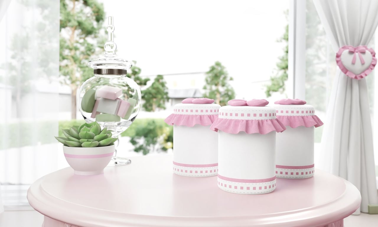 Jogo de Potes Alice Rosa