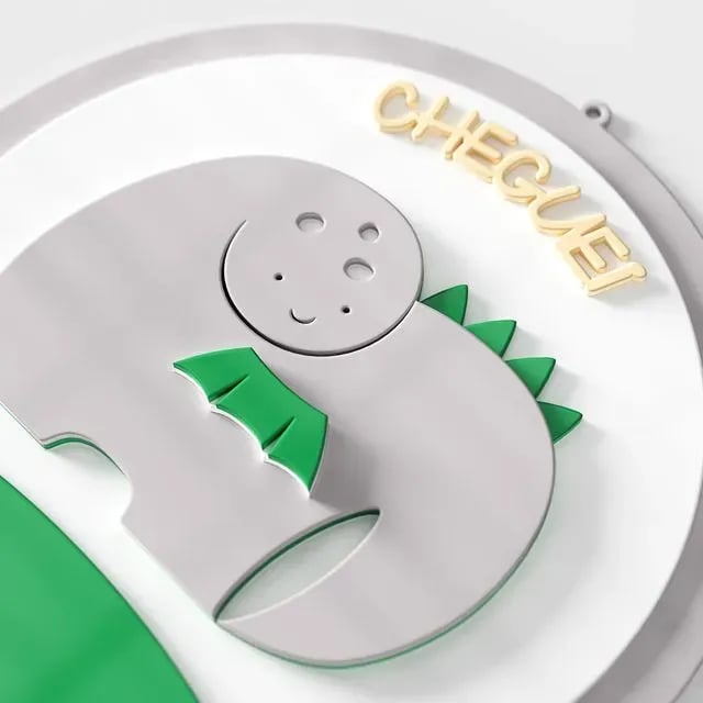 Porta Maternidade Personalizado Amiguinho Dino Lelo - Noah — vista alternativa