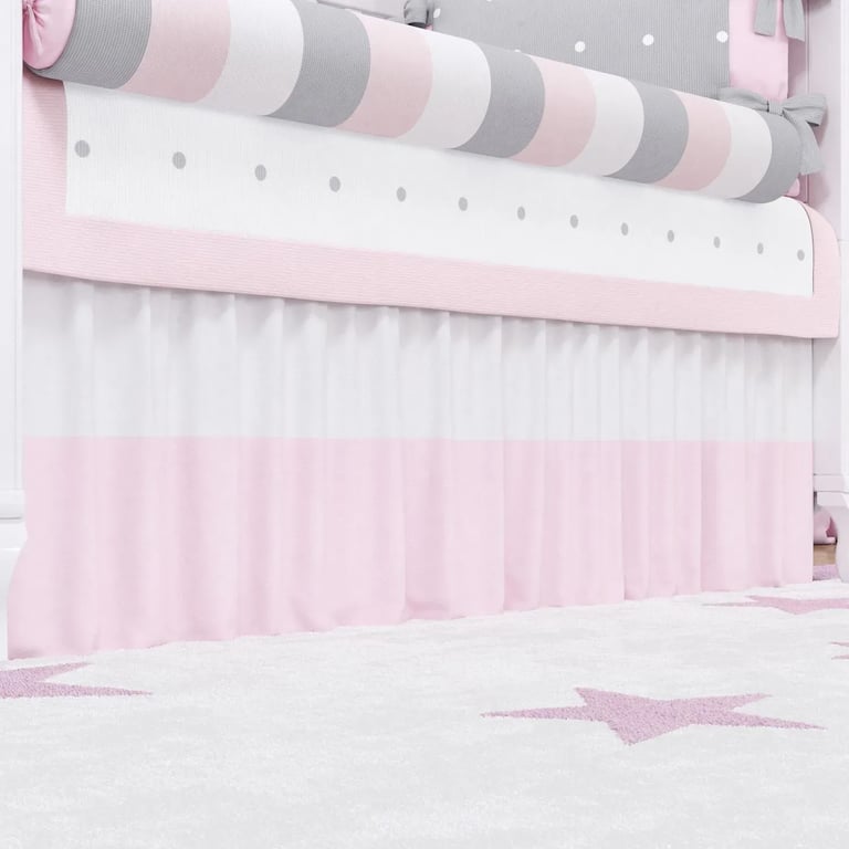 Saia de Berço Barra Rosa