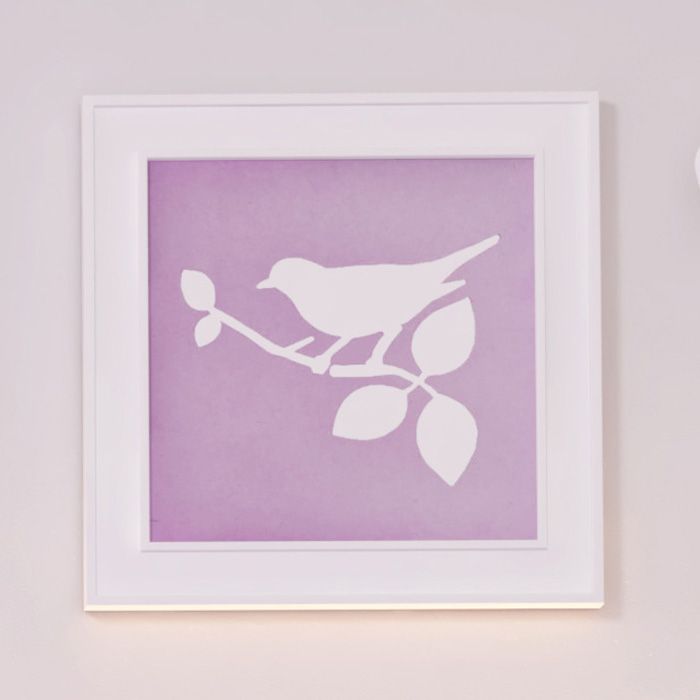 Quadro Passarinho 32cm