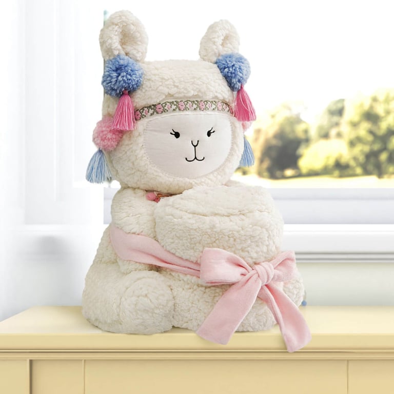 Bichinho de Pelúcia com Cobertor Amiguinha Lhama