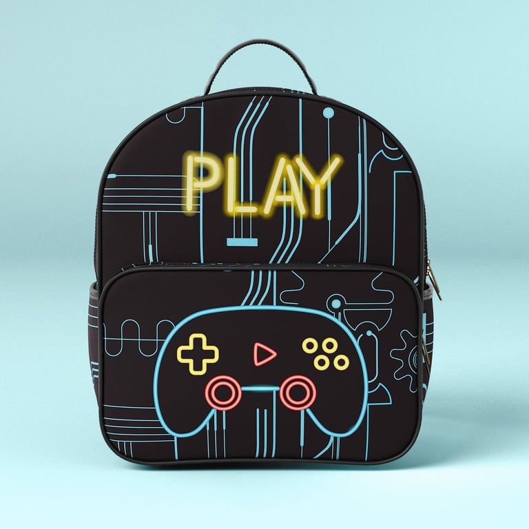 Mochila Infantil Gamer 36cm