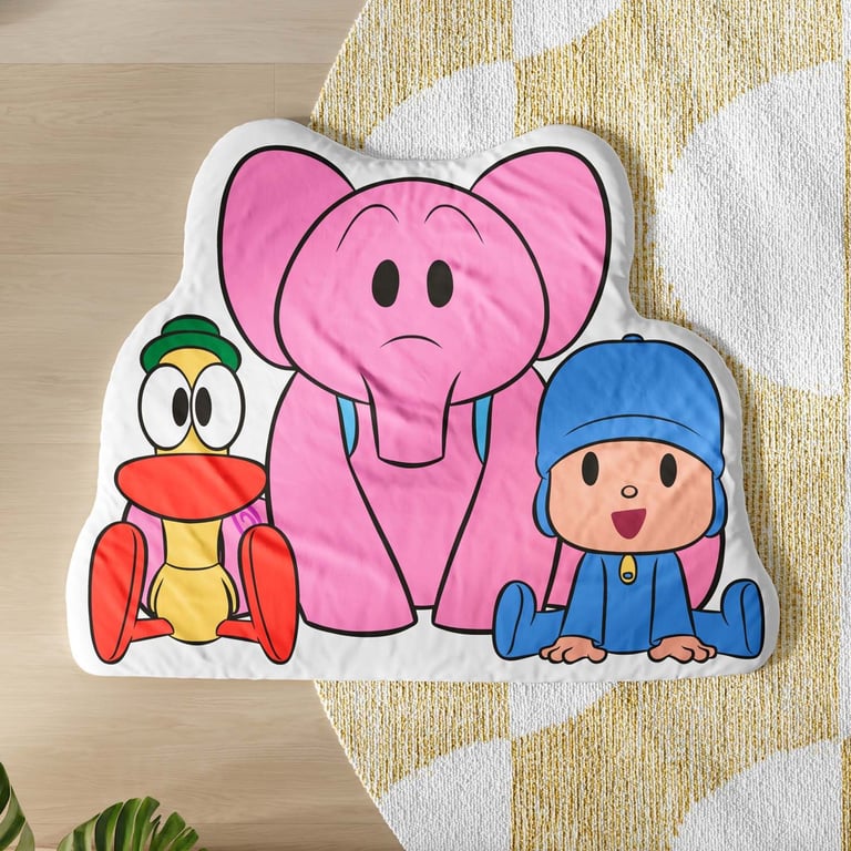 Tapete Pocoyo Elly e Pato 71cm
