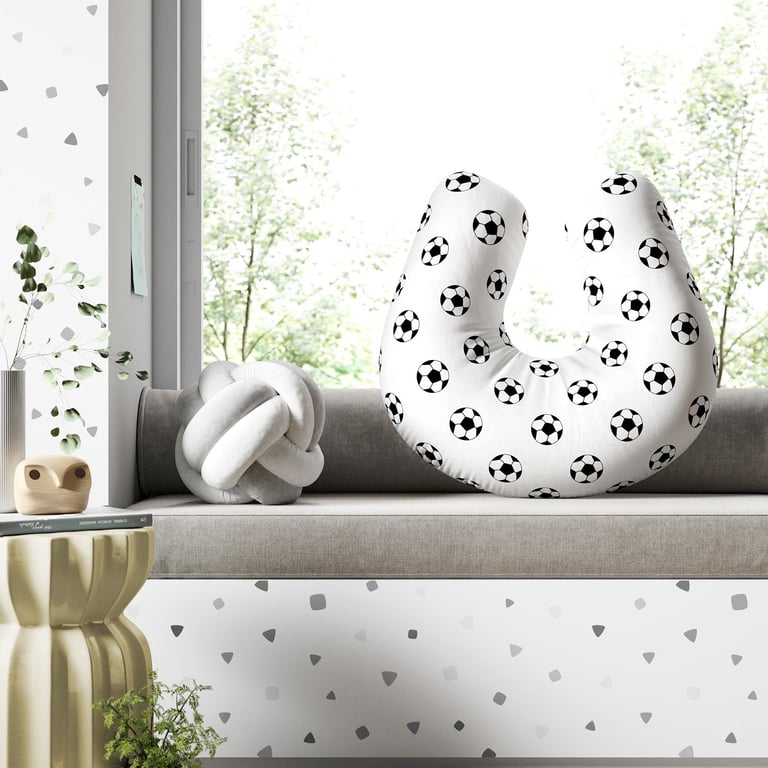 Almofada Amamentação Bolas de Futebol — vista alternativa