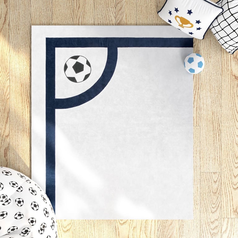 Tapete Escanteio Azul Marinho 1,35m