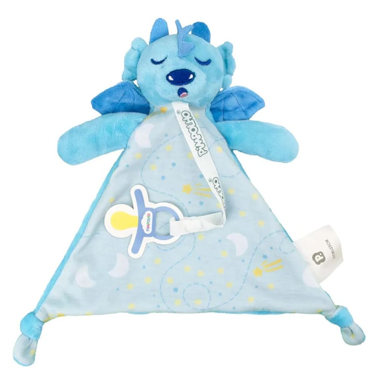 Naninha Pimpolho com Prendedor de Chupeta Dragão Azul