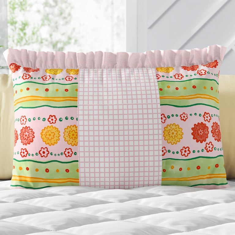 Almofada Retangular Floral Étnico 35cm