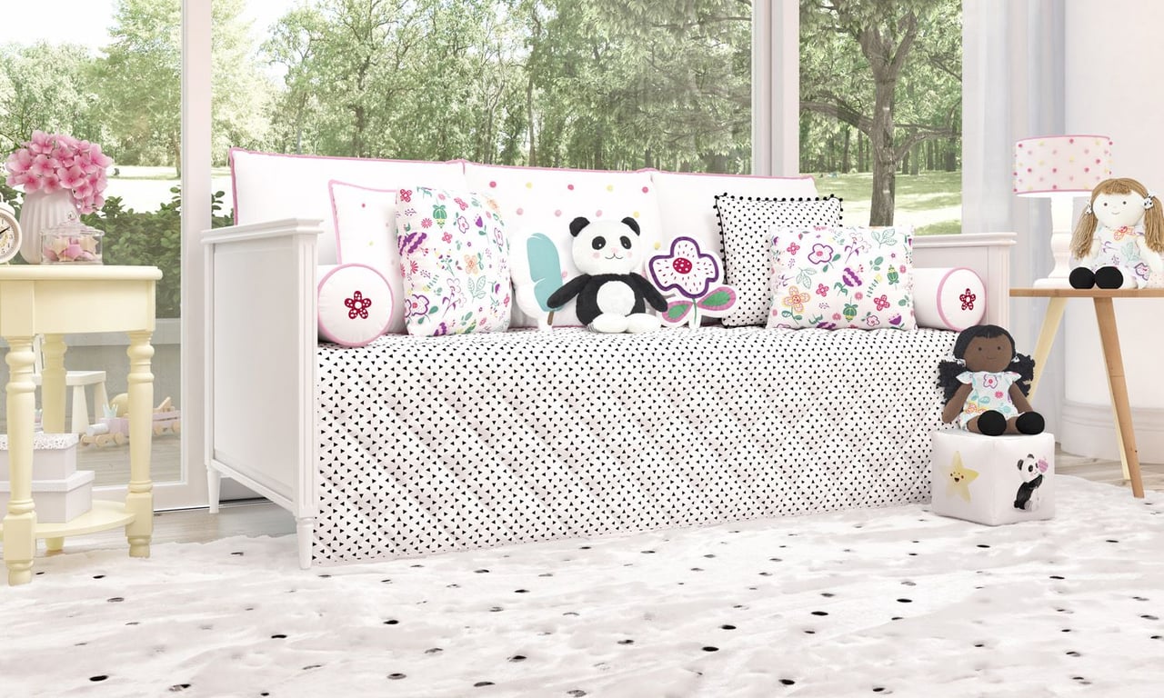 Kit Cama Babá Floral Moderna — vista alternativa