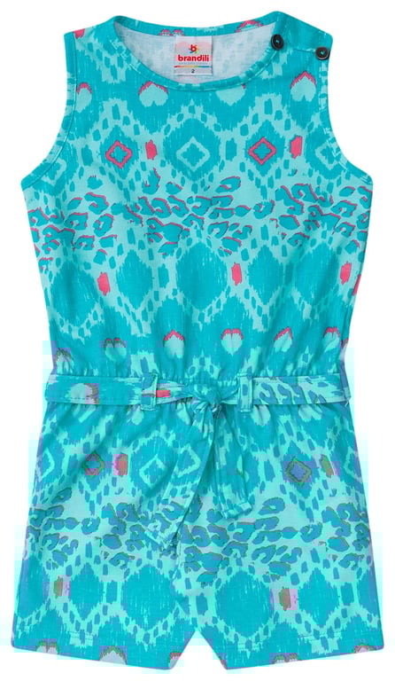 Macaquinho Verde Estampado