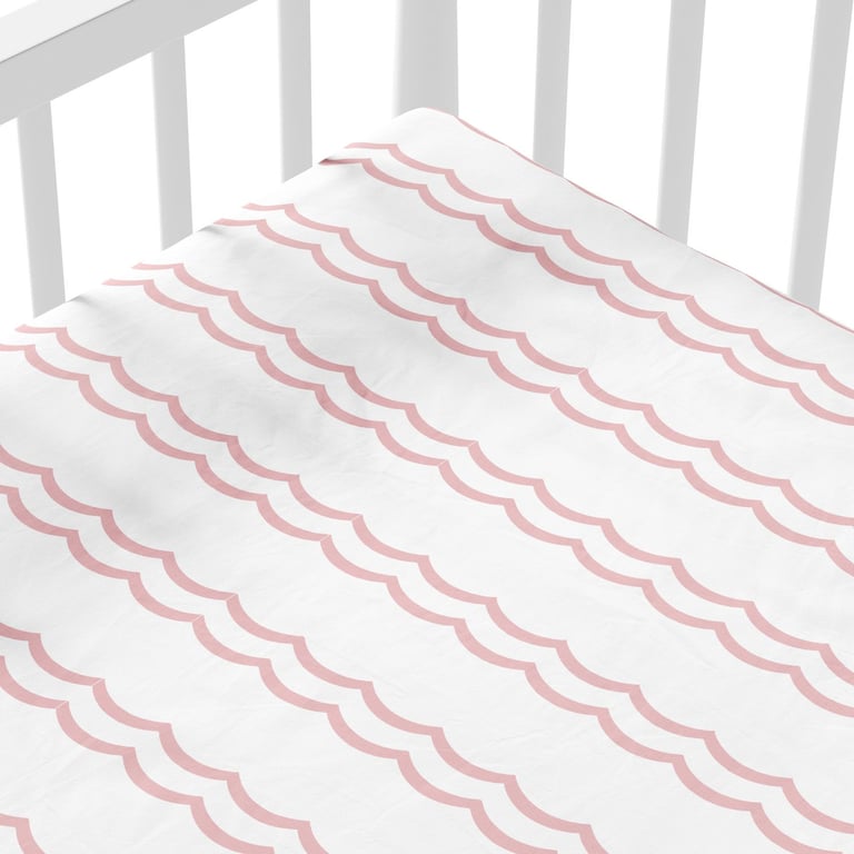 Lençol Berço com Elástico Ondinha Cinza