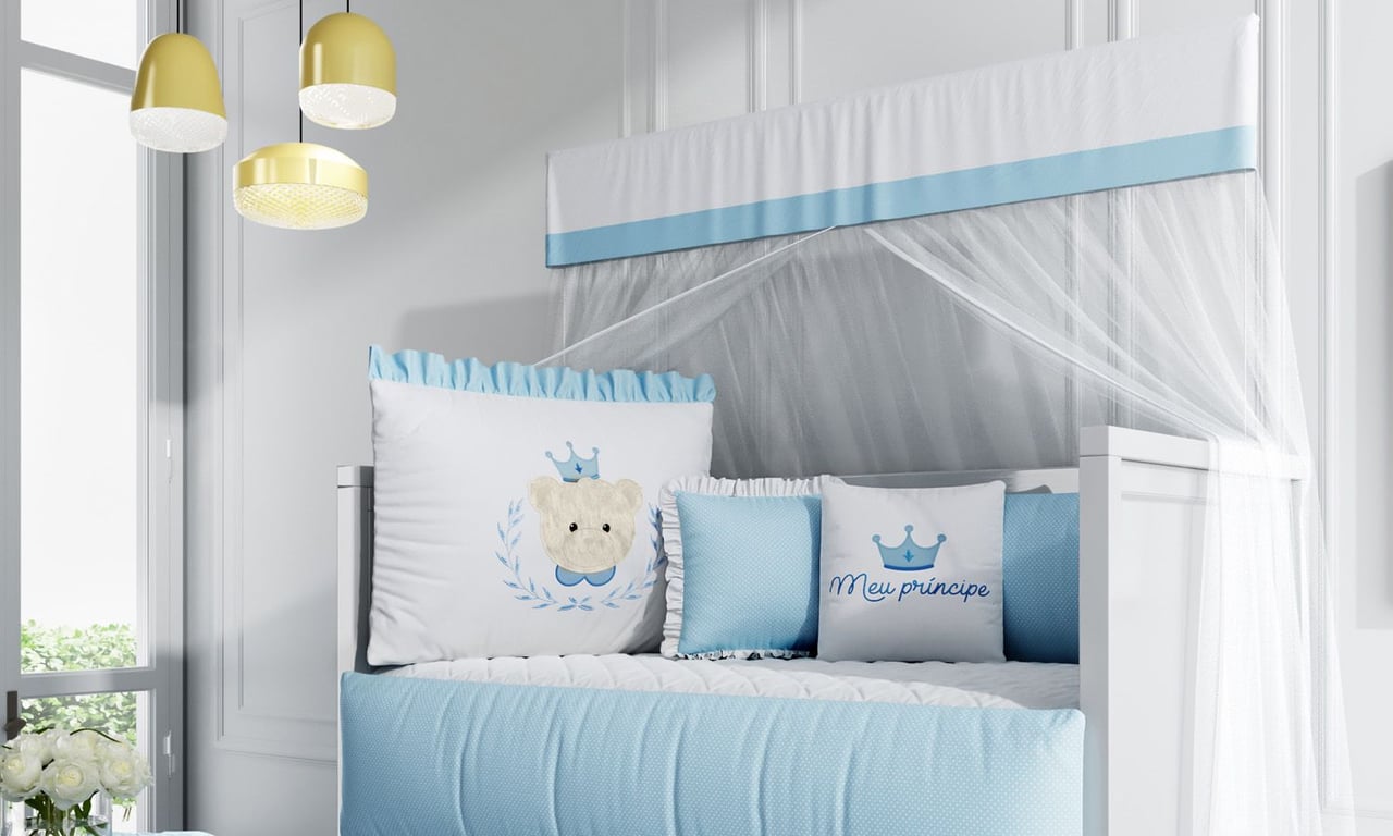 Kit Berço Príncipe Ursinho Azul — vista alternativa