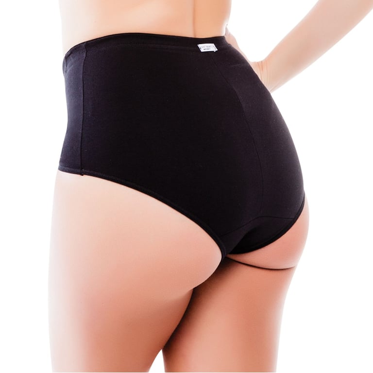 Calcinha Gestante Alta Cavada Preto P