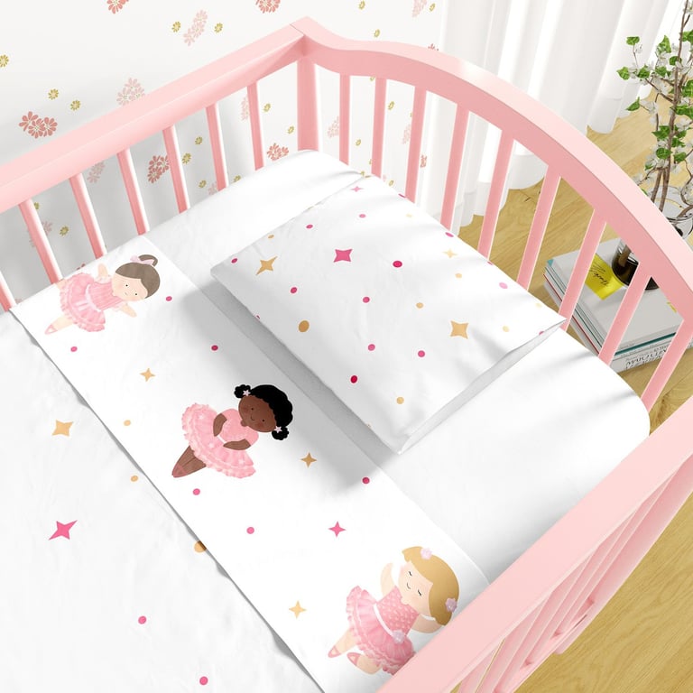 Jogo de Lençol Berço Bailarinas Baby 3 peças — vista alternativa