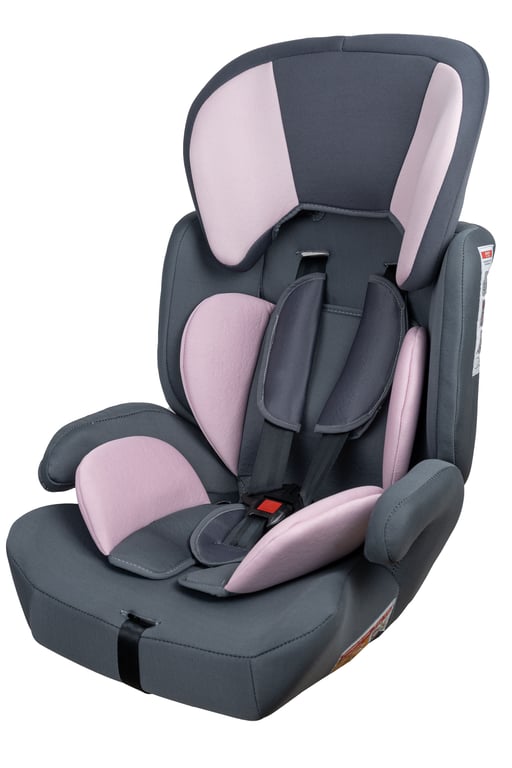 Cadeirinha de Carro Dream Baby Cinza e Rosa