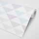 Papel de Parede Triângulos Geométricos Azul Claro e Lilás 3M - imagem 2