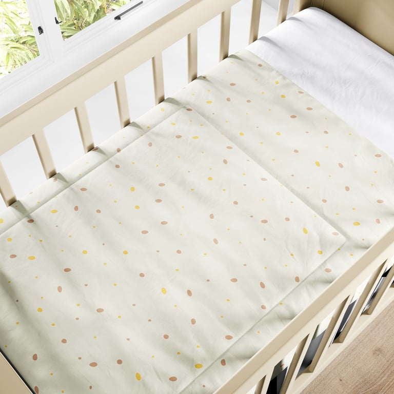 Edredom de Berço Poá Artsy Bege — vista alternativa