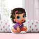 Almofada Baby Alive Presilha de Flor Rosa - imagem 1