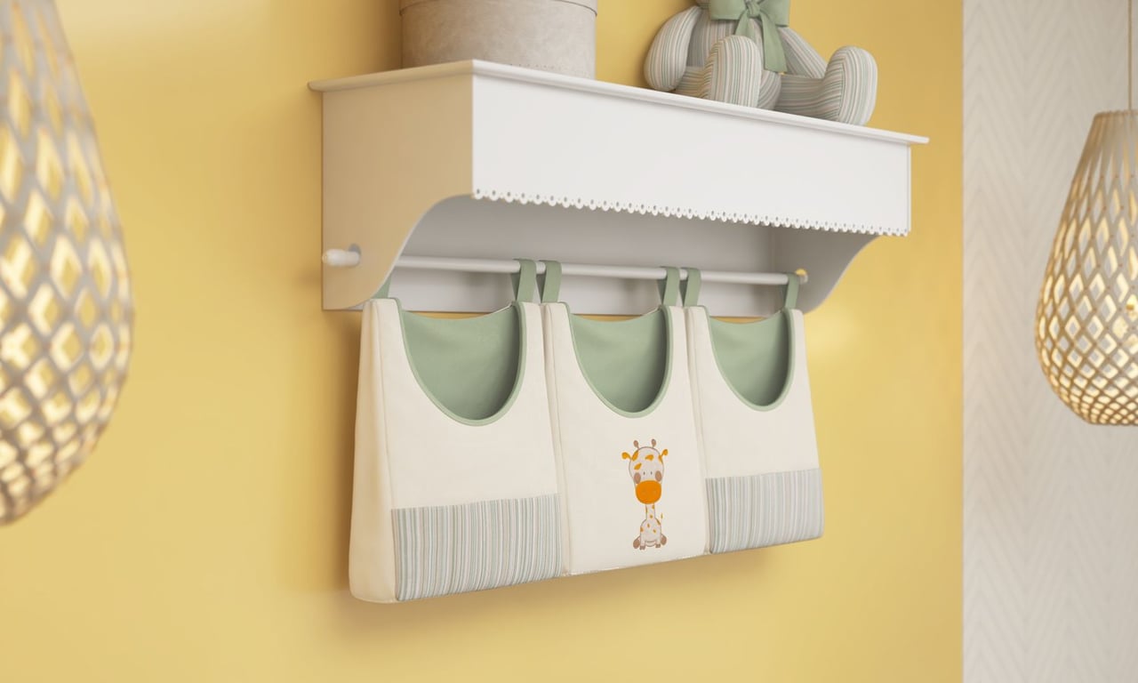 Porta Fraldas Varão Brincadeira na Selva — vista alternativa