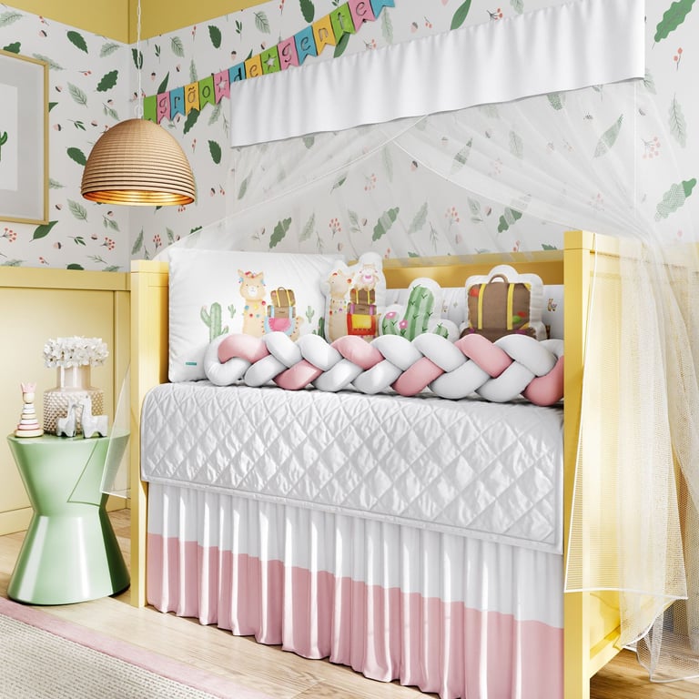 Kit Berço Trança Lhama