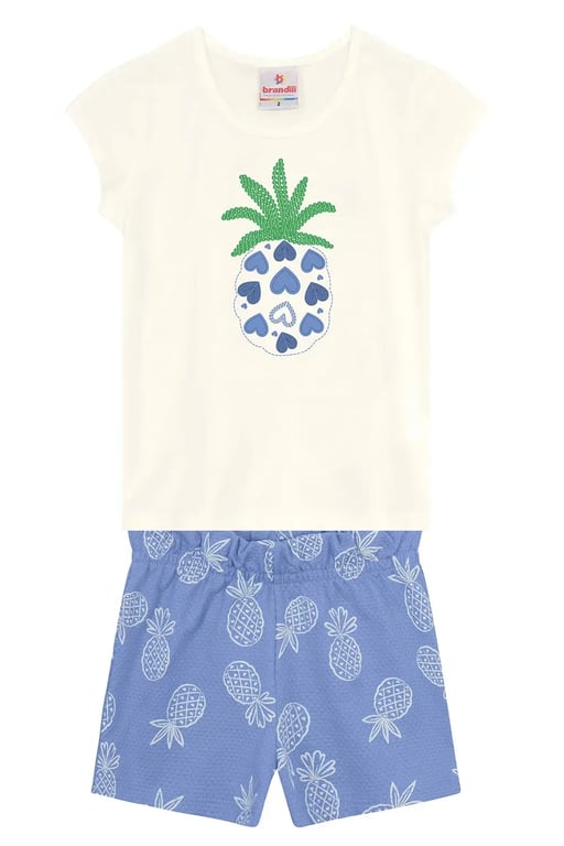 Conjunto Curto Shorts Abacaxi TAM 2 SORTIDOS — vista alternativa