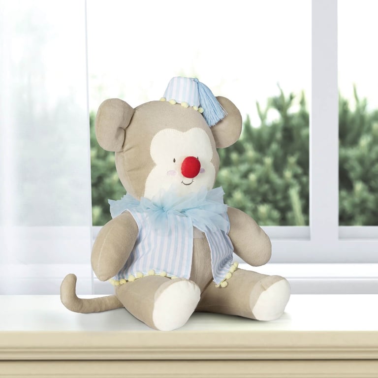 Bichinho de Pelúcia Macaquinho Palhaço do Circo 45cm