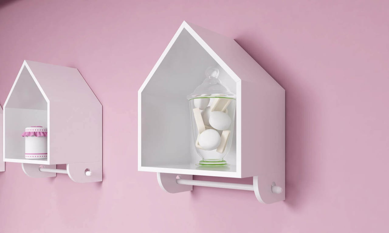 Nicho Casinha com Suporte para Varão