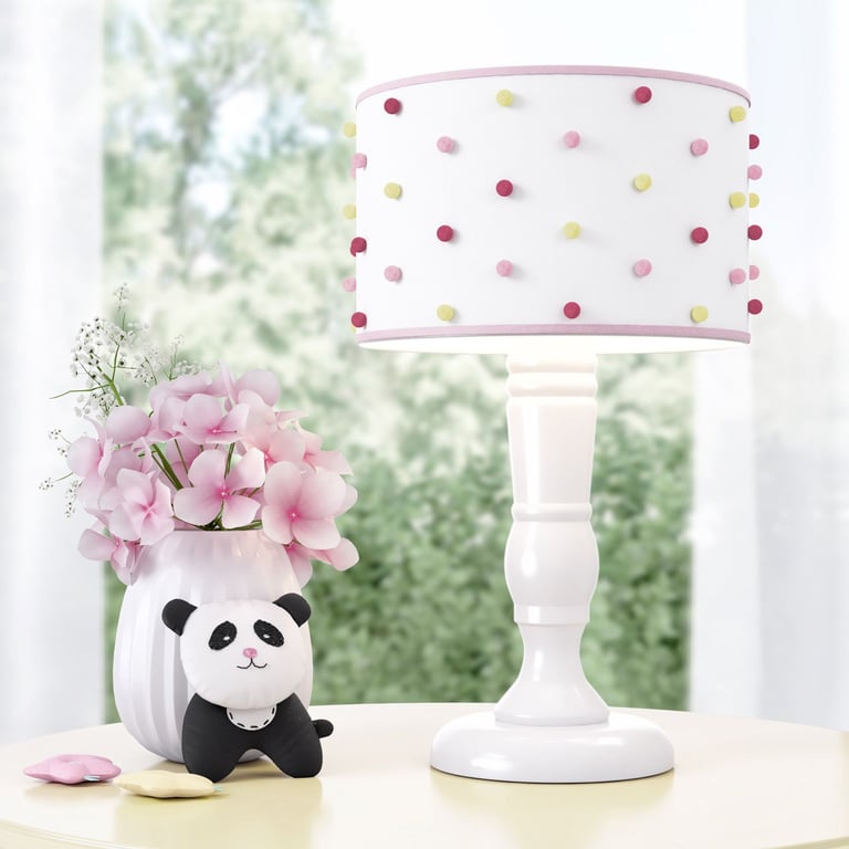 Abajur Madeira Floral Moderna