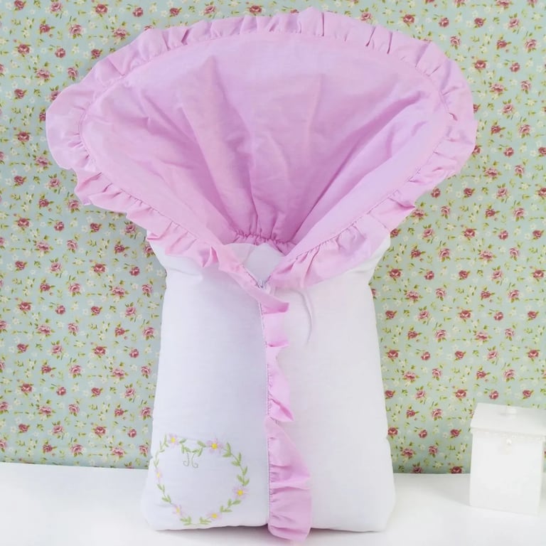 Porta Bebê Coração de Flores