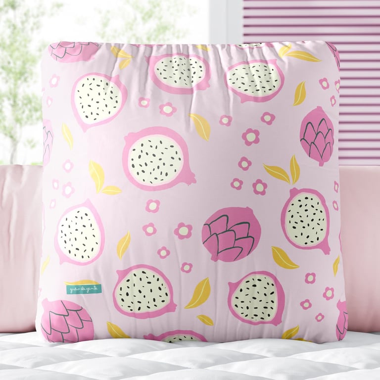 Almofada Quadrada Pitaya Rosa