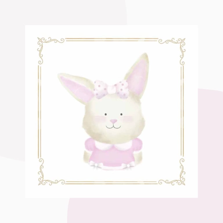 Pôster Adesivo Coelhinha