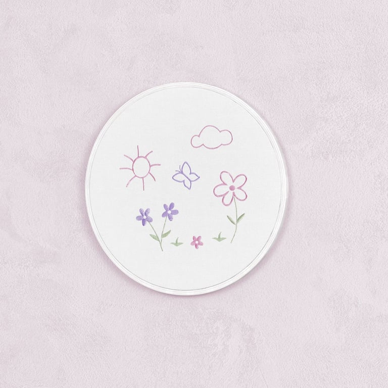 Quadro Bastidor Jardim Floral Monet