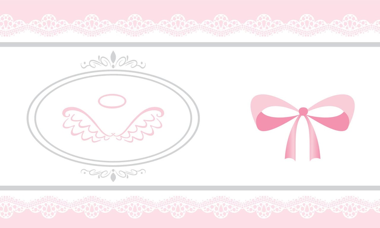 Faixa Adesiva de Parede Anjo Rosa