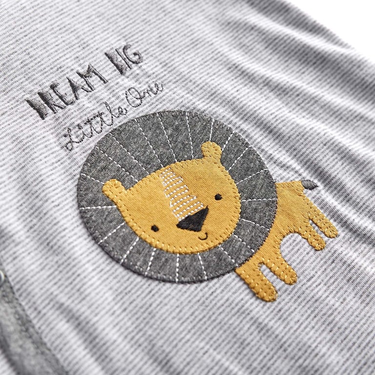 Macacão Longo Leãozinho Listrado — vista alternativa