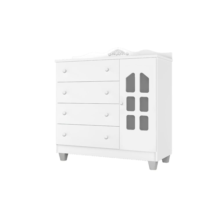 Cômoda Infantil Branco com Porta Laís Provençal — vista alternativa
