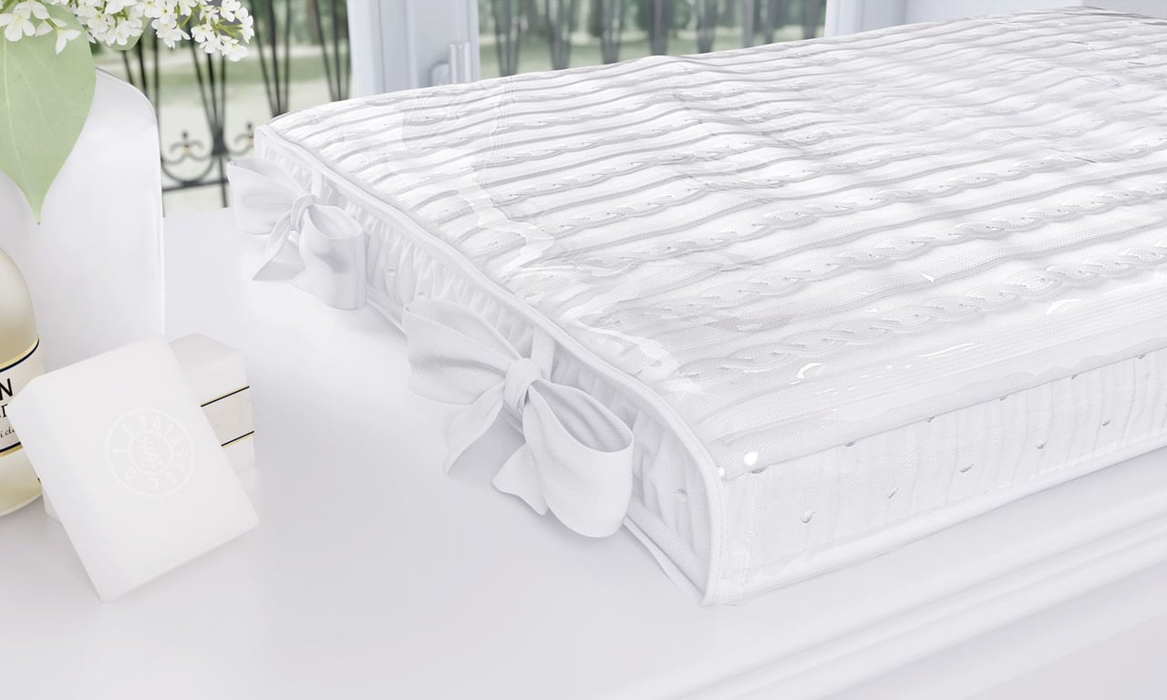 Trocador de Fraldas Tricot Luxo Branco — vista alternativa