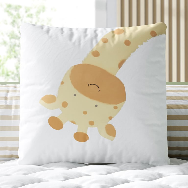 Almofada Quadrada Amiguinha Girafa 30cm